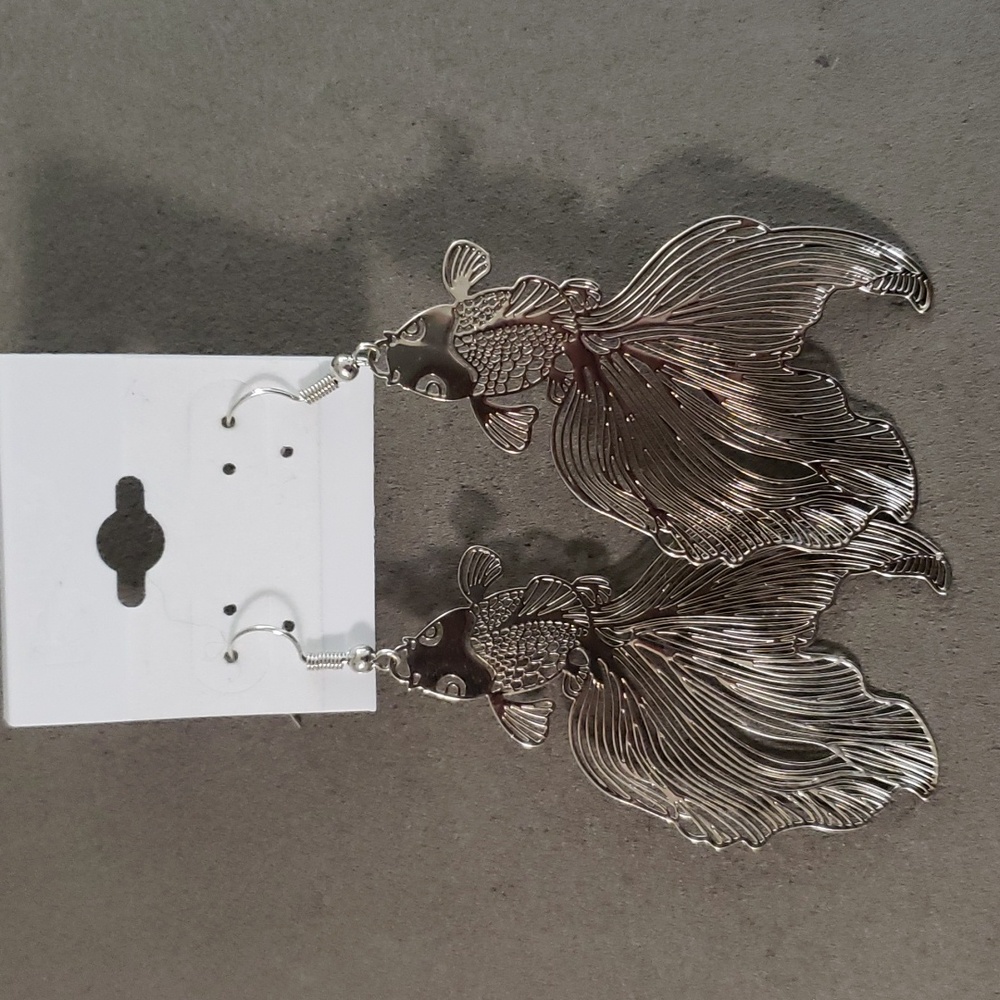Koi Fashion Earrings Silver